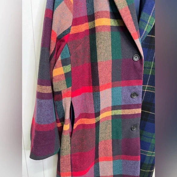 TORRID - Dual Plaid Wool Coat - 3XL - Picture 7 of 10